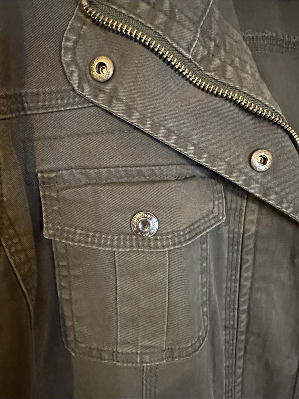 kensie Olive Green Utility Jacket | XL - Picture 11 of 15
